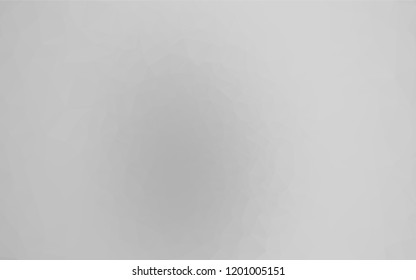 Light Silver, Gray vector hexagon mosaic texture. An elegant bright illustration with gradient. Triangular pattern for your business design.