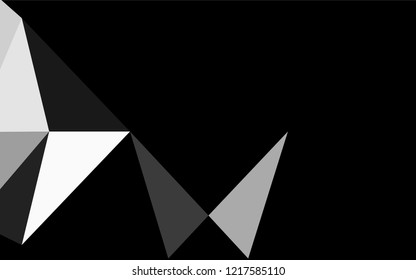Light Silver, Gray vector hexagon mosaic cover. Colorful abstract illustration with gradient. A completely new design for your business.