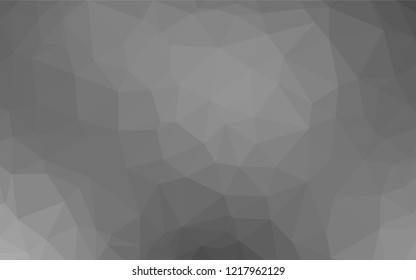 Light Silver, Gray vector hexagon mosaic cover. Colorful abstract illustration with gradient. The elegant pattern can be used as part of a brand book.