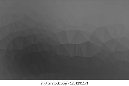 Light Silver, Gray vector hexagon mosaic texture. Creative illustration in halftone style with gradient. A completely new design for your business.