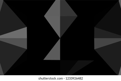 Light Silver, Gray vector hexagon mosaic cover. A completely new color illustration in a vague style. The best triangular design for your business.