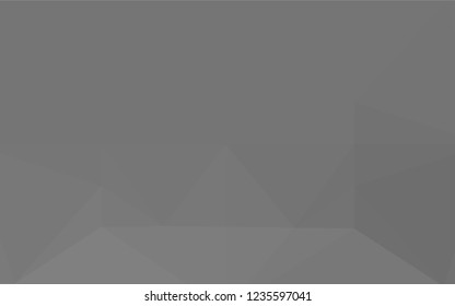 Light Silver, Gray vector hexagon mosaic template. Shining colored illustration in a Brand new style. A new texture for your design.