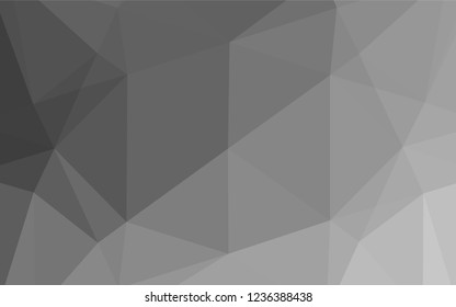 Light Silver, Gray vector hexagon mosaic texture. Glitter abstract illustration with an elegant design. The textured pattern can be used for background.