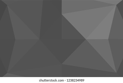 Light Silver, Gray vector hexagon mosaic cover. Glitter abstract illustration with an elegant design. The textured pattern can be used for background.