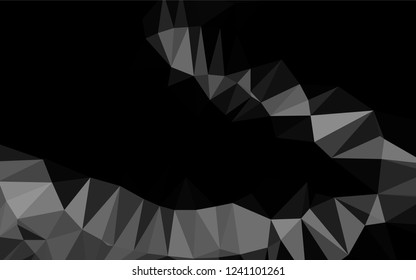 Light Silver, Gray vector hexagon mosaic cover. Shining colored illustration in a Brand new style. Brand new style for your business design.