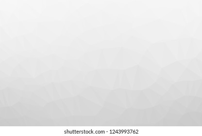 Light Silver, Gray vector hexagon mosaic template. Glitter abstract illustration with an elegant design. The elegant pattern can be used as part of a brand book.