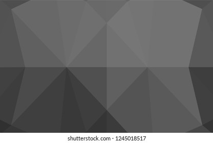 Light Silver, Gray vector hexagon mosaic template. Glitter abstract illustration with an elegant design. Brand new style for your business design.