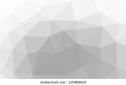 Light Silver, Gray vector hexagon mosaic cover. Colorful illustration in abstract style with gradient. The textured pattern can be used for background.