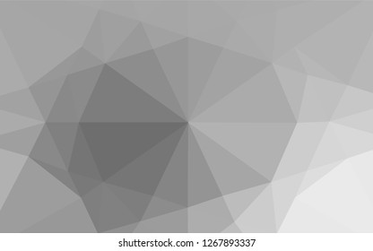 Light Silver, Gray vector hexagon mosaic texture. Colorful illustration in abstract style with gradient. A completely new template for your business design.