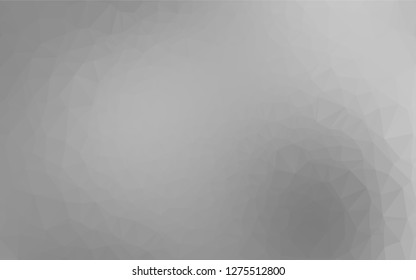 Light Silver, Gray vector hexagon mosaic texture. Colorful abstract illustration with gradient. The polygonal design can be used for your web site.