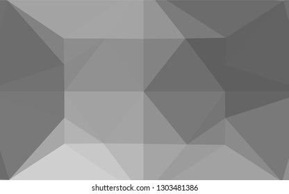 Light Silver, Gray vector hexagon mosaic cover. Brand new colored illustration in blurry style with gradient. The completely new template can be used for your brand book.