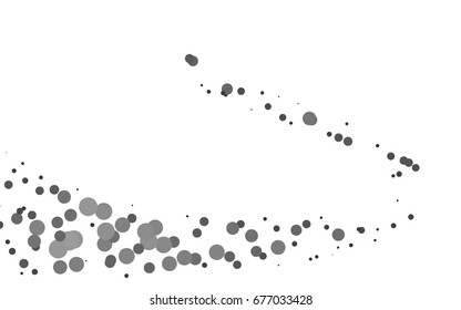 Light Silver, Gray vector illustration which consist of circles. Dotted gradient design for your business. Creative geometric background in halftone style with colored spots.
