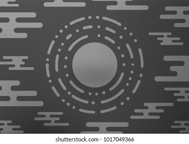 Light Silver, Gray vector indian curved pattern. Modern geometrical abstract illustration with doodles. The best blurred design for your business.