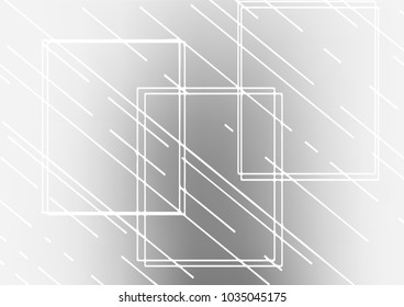 Light Silver, Gray vector indian curved texture. Sketchy hand drawn doodles on blurred background. A completely new template for your business design.