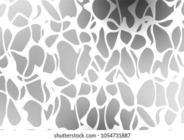 Light Silver, Gray vector indian curved pattern. Blurred decorative design in Indian style with Zen tangles. The template can be used as a background for cell phones.