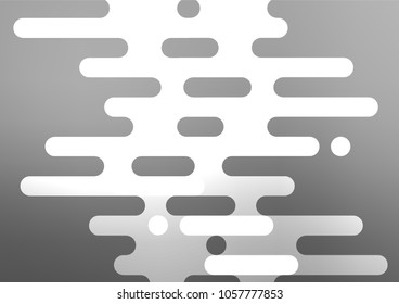 Light Silver, Gray vector indian curved pattern. Blurred decorative design in Indian style with Zen tangles. The elegant pattern can be used as a part of a brand book.