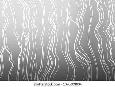 Light Silver, Gray vector indian curved background. A vague abstract illustration with doodles in Indian style. The doodle design can be used for your web site.