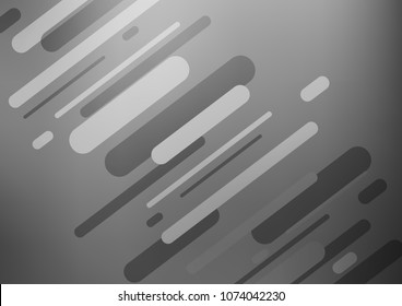 Light Silver, Gray vector indian curved template. Glitter abstract illustration with doodles and Zen tangles. A completely new design for your business.