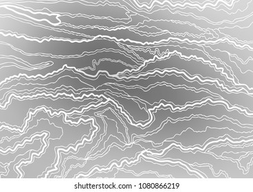 Light Silver, Gray vector indian curved pattern. A vague abstract illustration with doodles in Indian style. Brand-new style for your business design.