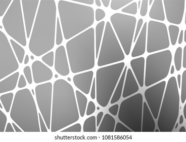 Light Silver, Gray vector indian curved texture. Doodles on blurred abstract background with gradient. The doodle design can be used for your web site.