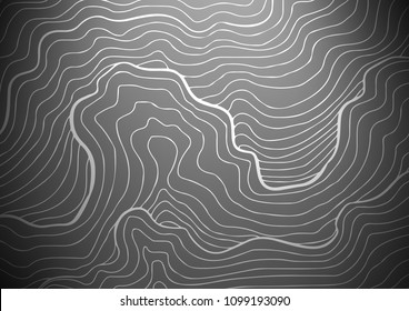 Light Silver, Gray vector indian curved pattern. A completely new color illustration in doodle style. The pattern can be used for coloring books and pages for kids.