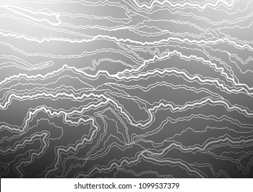 Light Silver, Gray vector indian curved pattern. An elegant bright illustration with lines in Natural style. The completely new template can be used for your brand book.