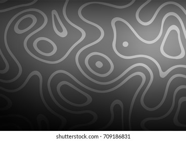 Light Silver, Gray vector indian curved texture. Shining colored illustration with doodles in Arabic style. A completely new template for your business design.