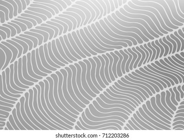 Light Silver, Gray vector indian curved background. A vague abstract illustration with doodles in Indian style. The textured pattern can be used for website.