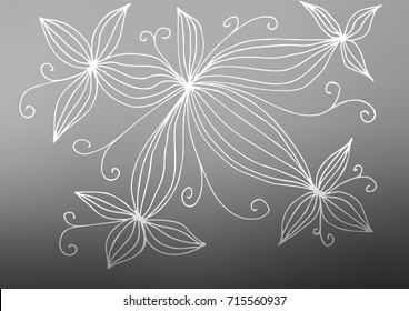 Light Silver, Gray vector indian curved texture. Geometric doodle illustration in Origami style with gradient. A completely new design for your business.