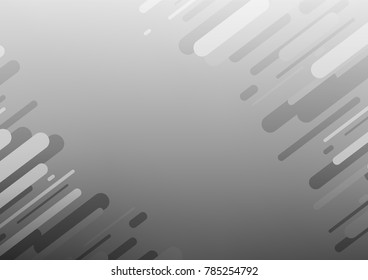 Light Silver, Gray vector indian curved background. Brand-new colored illustration in blurry style with doodles. The elegant pattern can be used as a part of a brand book.