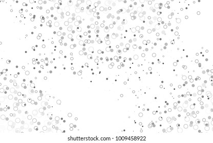 Light Silver, Gray vector  layout with circle shapes. Beautiful colored illustration with blurred circles in nature style. Completely new template for your brand book.