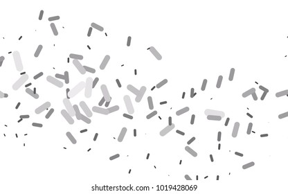 Light Silver, Gray vector layout with flat lines. Decorative shining illustration with lines on abstract template. The pattern can be used for medical ad, booklets, leaflets