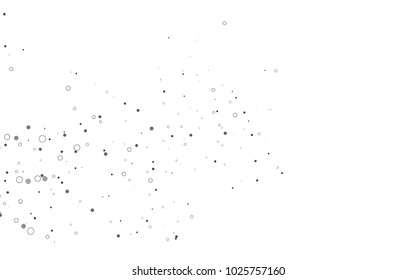 Light Silver, Gray vector layout with circle shapes. Abstract illustration with colored bubbles in nature style. The pattern can be used for aqua ad, booklets.