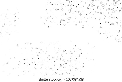 Light Silver, Gray vector  layout with circle shapes. Modern abstract illustration with colorful water drops. Pattern can be used as texture of water, rain drops.