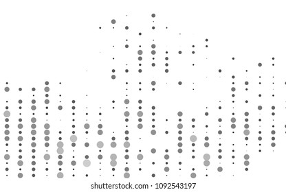 Light Silver, Gray vector  layout with circle shapes. Illustration with set of shining colorful abstract circles. The pattern can be used for beautiful websites.