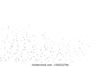 Light Silver, Gray vector  layout with circle shapes. Illustration with set of shining colorful abstract circles. New design for ad, poster, banner of your website.