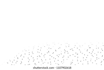 Light Silver, Gray vector  layout with circle shapes. Glitter abstract illustration with blurred drops of rain. The pattern can be used for aqua ad, booklets.