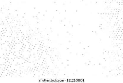 Light Silver, Gray vector  layout with circle shapes. Modern abstract illustration with colorful water drops. Pattern can be used as texture of water, rain drops.