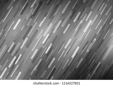 Light Silver, Gray vector layout with flat lines. Decorative shining illustration with lines on abstract template. Smart design for your business advert.