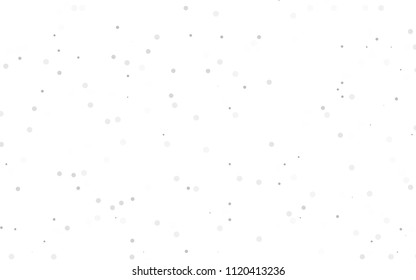 Light Silver, Gray vector  layout with circle shapes. Blurred bubbles on abstract background with colorful gradient. The pattern can be used for beautiful websites.