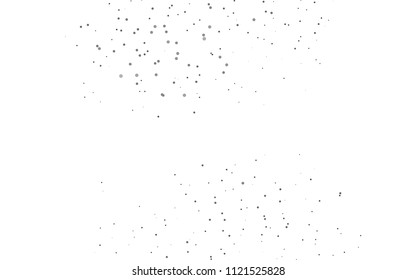 Light Silver, Gray vector  layout with circle shapes. Blurred decorative design in abstract style with bubbles. Completely new template for your brand book.