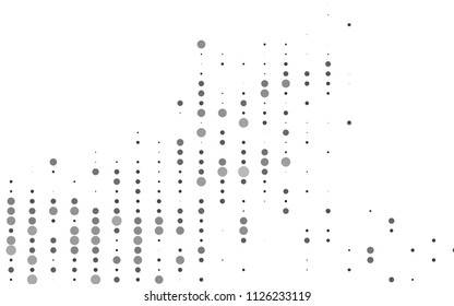 Light Silver, Gray vector  layout with circle shapes. Illustration with set of shining colorful abstract circles. Beautiful design for your business natural advert.