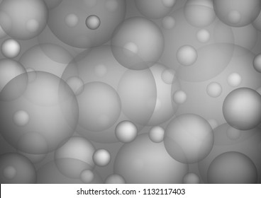 Light Silver, Gray vector layout with circle shapes. Modern abstract illustration with colorful water drops. The pattern can be used for aqua ad, booklets.