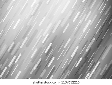 Light Silver, Gray vector layout with flat lines. Glitter abstract illustration with colored sticks. The pattern can be used for websites.