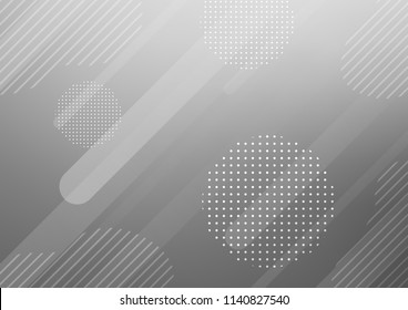 Light Silver, Gray vector layout with flat lines and dots. Capsules on blurred abstract background with gradient dots. The pattern can be used as ads, poster, banner for commercial.