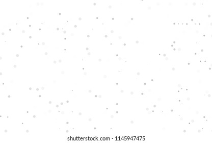 Light Silver, Gray vector  layout with circle shapes. Blurred decorative design in abstract style with bubbles. The pattern can be used for beautiful websites.