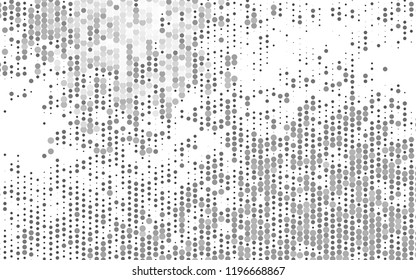 Light Silver, Gray vector layout with circle shapes. Blurred bubbles on abstract background with colorful gradient. Template for your brand book.
