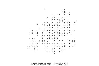Light Silver, Gray vector layout with circle shapes. Blurred decorative design in abstract style with bubbles. Pattern for ads, booklets.