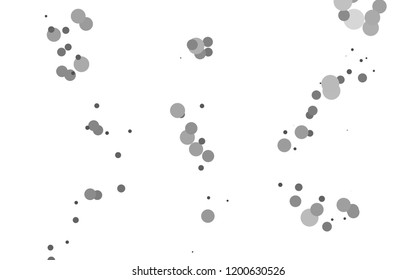 Light Silver, Gray vector layout with circle spots. Abstract illustration with colored bubbles in nature style. Pattern for ads, booklets.
