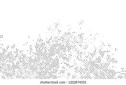 Light Silver, Gray vector layout with circle shapes. Blurred decorative design in abstract style with bubbles. Pattern for ads, booklets.
